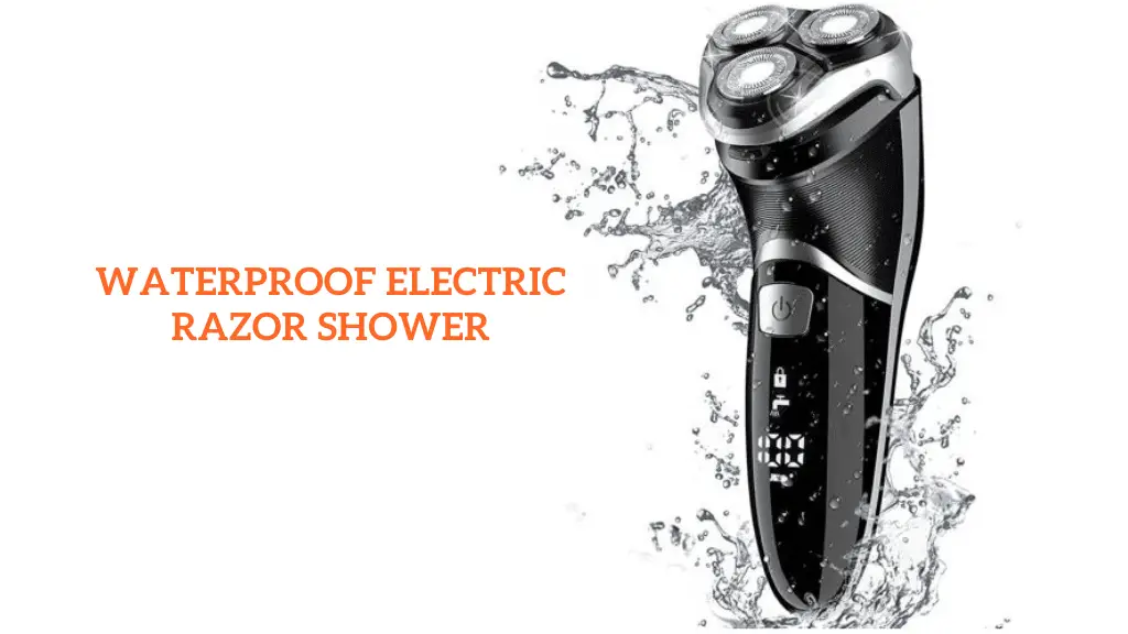 Waterproof Electric Razor Shower